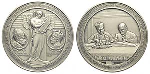 Pio XI - Medaglia a ricordo dei Patti ... 