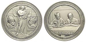 Pio XI - Medaglia a ricordo dei Patti ... 