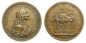 France - Medaglia in onore a Voltaire 1770, ... 