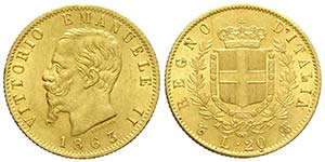 Regno dItalia, Vittorio Emanuele II, 20 ... 