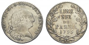 Parma, Ferdinando di Borbone, 6 Lire 1795, ... 