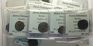 Brindisi, monetazione medievale, lotto di 19 ... 