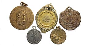 Cremona - Lotto di 5 medaglie del periodo ... 