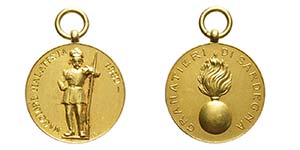 Medaglia dei Granatieri di Sardegna 1882 con ... 