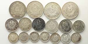Argentina, Republic, Lotto di 17 monete, ... 