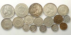 Brazil, Empire, Lotto di 17 monete ... 