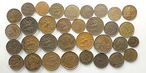 Canada, Lotto di 33 monete/tokens, ... 