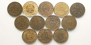 Canada, Lotto di 12 monete da One Cent, ... 