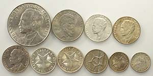 Cuba, Lotto di 10 monete, segnaliamo: Peso ... 