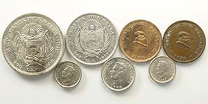 El Salvador, Lotto di 7 monete 1889-1893, ... 