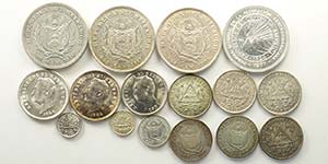 El Salvador, Lotto di 16 monete 1904-1977, ... 