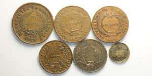 Greece, John Kapodistrias, Lotto di 6 monete ... 