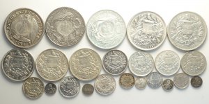 Guatemala, Lotto di 23 monete 1894-1897, ... 