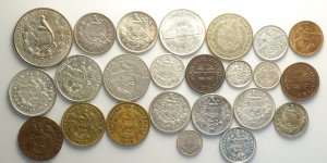 Guatemala, Lotto di 24 monete 1898-1954, ... 