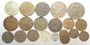 Netherlands East Indies, Lotto di 20 monete, ... 