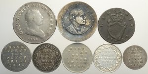 Ireland, Lotto di 8 monete 1749-1966, ... 