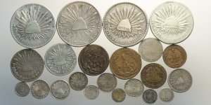 Mexico, Lotto di 22 monete 1831-1859, ... 