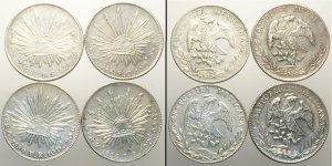 Mexico, Lotto di 4 monete 1884-1886 da 8 ... 