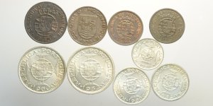 Mozambique, Lotto di 9 monete, segnaliamo: ... 