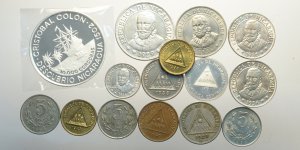 Nicaragua, Lotto di 15 monete 1898-1989, ... 
