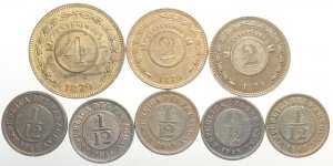 Paraguay, Lotto di 8 monete 1845-1870, ... 