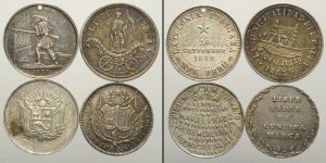 Peru, Lotto di 4 Medaglie 1820-1942