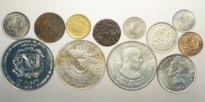 Dominican Republic, Lotto di 12 monete, ... 