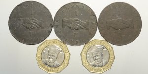 Sierra Leone, Lotto di 5 monete, segnaliamo: ... 