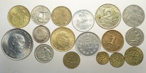 Spain, Lotto di 17 monete 1926-1953 ... 