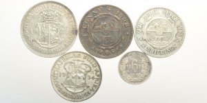 South Africa, Lotto di 5 monete, segnaliamo: ... 