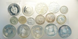 Uruguay, Lotto di 16 monete 1917-1995, ... 