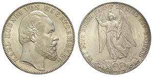 Germany, Wurttemberg, Karl I, Thaler 1871, ... 