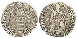 Ancona, Paolo IV (1555-1559), Testone s.d., ... 