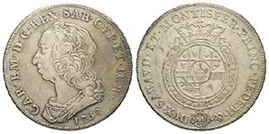 Savoia, Carlo Emanuele III, Scudo 1758, Non ... 