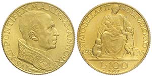 Roma, Pio XII, 100 Lire 1947, RR (1000 pezzi ... 