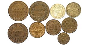 Roma, Gregorio XVI, Lotto di 9 monete, ... 