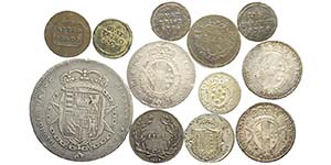 Firenze, Lotto di 12 monete del XVIII ... 