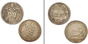 Roma, Clemente XI, Lotto di 2 monete: ... 