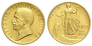 Regno dItalia, Vittorio Emanuele III, 100 ... 