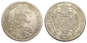 Austria, Charles VI, Thaler 1728, Ag mm 43 g ... 