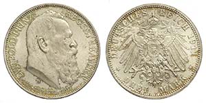 Germany, Bavaria, Ludwig III, 3 Mark 1911-D, ... 