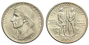 United States, Half Dollar Daniel Boone ... 