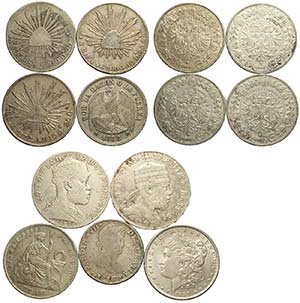Lotto di 13 monete : Austria 5 Corona 1900, ... 