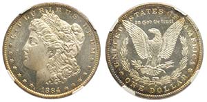 United States, Dollar 1884-O, Ag mm 38,1 ... 