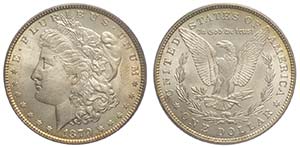 United States, Dollar 1879, Ag mm 38,1 Slab ... 