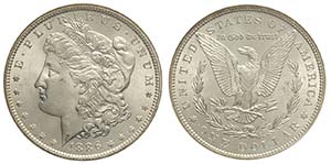 United States, Dollar 1886, Ag mm 38,1 Slab ... 