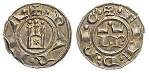 Parma, Federico II (1220-1250), Denaro ... 