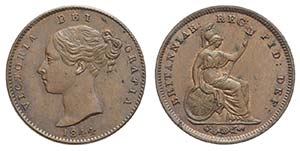 Malta, Victoria, 1/3 Farthing 1844, Kr. 743 ... 