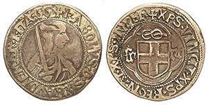 Savoia, Carlo I (1482-1490), Testone di ... 