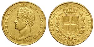 Savoia, Carlo Alberto, 20 Lire 1847 Genova, ... 